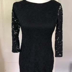 Black Lace Forever 21 Dress